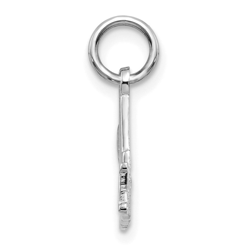 14k White Gold #1 MOM Charm Pendant