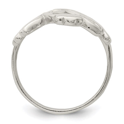 Sterling Silver Vines Full Finger Ring Size 6