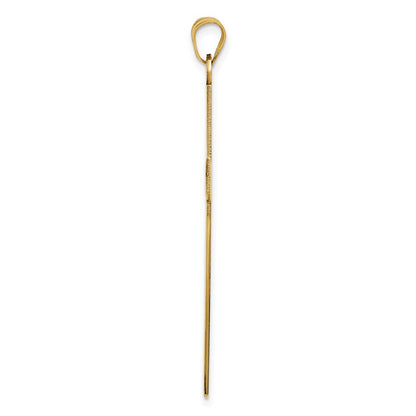 14k Yellow Gold Cross Pendant for Women