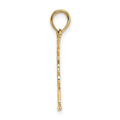 14k Yellow Gold Gymnastics Floor Charm