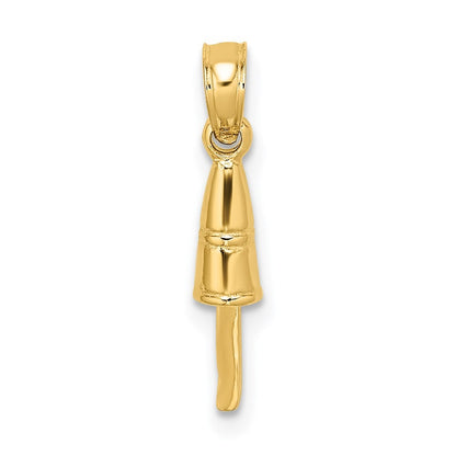 14k Yellow Gold 3-D Buoy Charm
