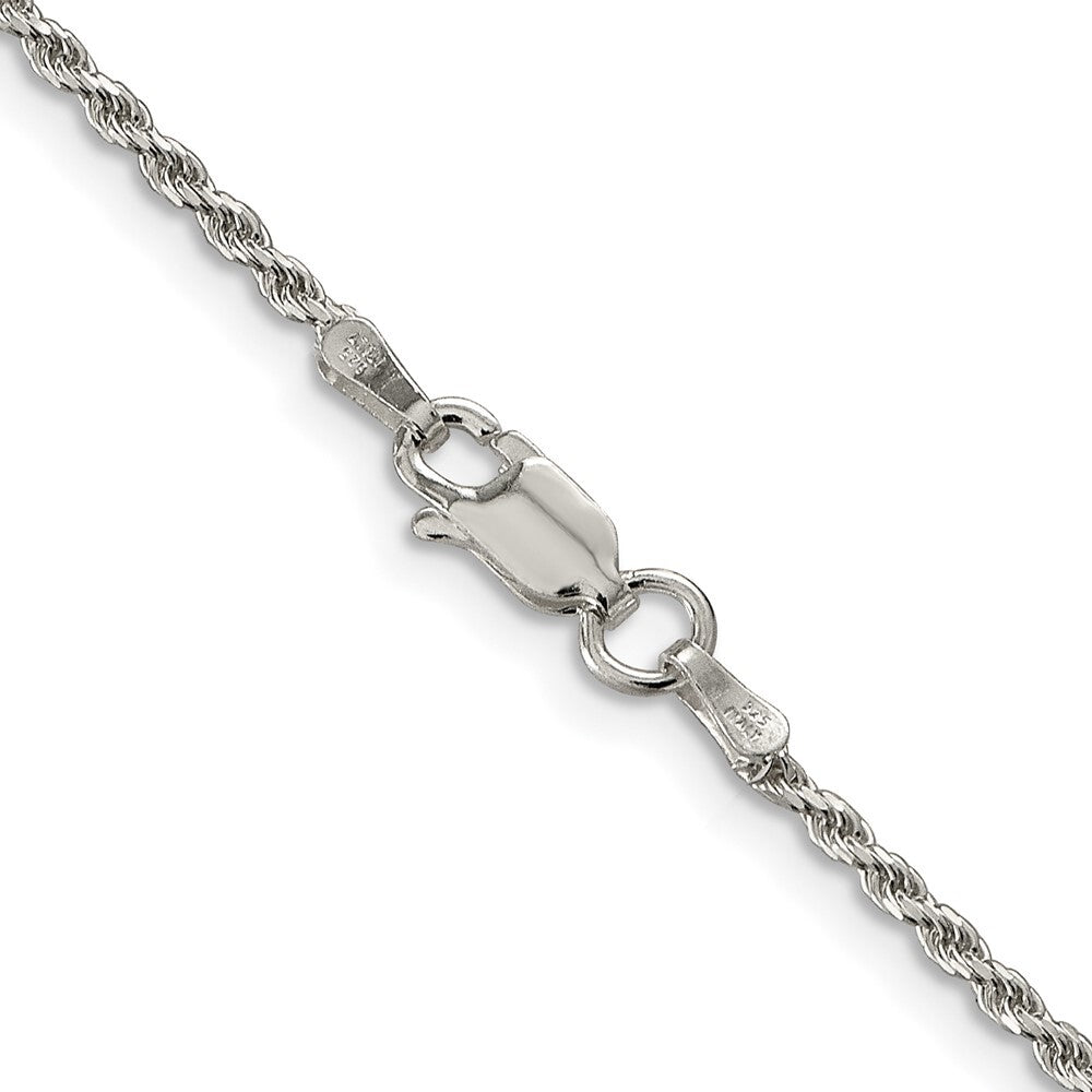 Sterling Silver 1.7mm Diamond-cut Rope Chain