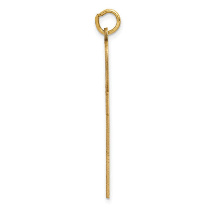 14k Yellow Gold Laser Designed Ankh Cross Pendant