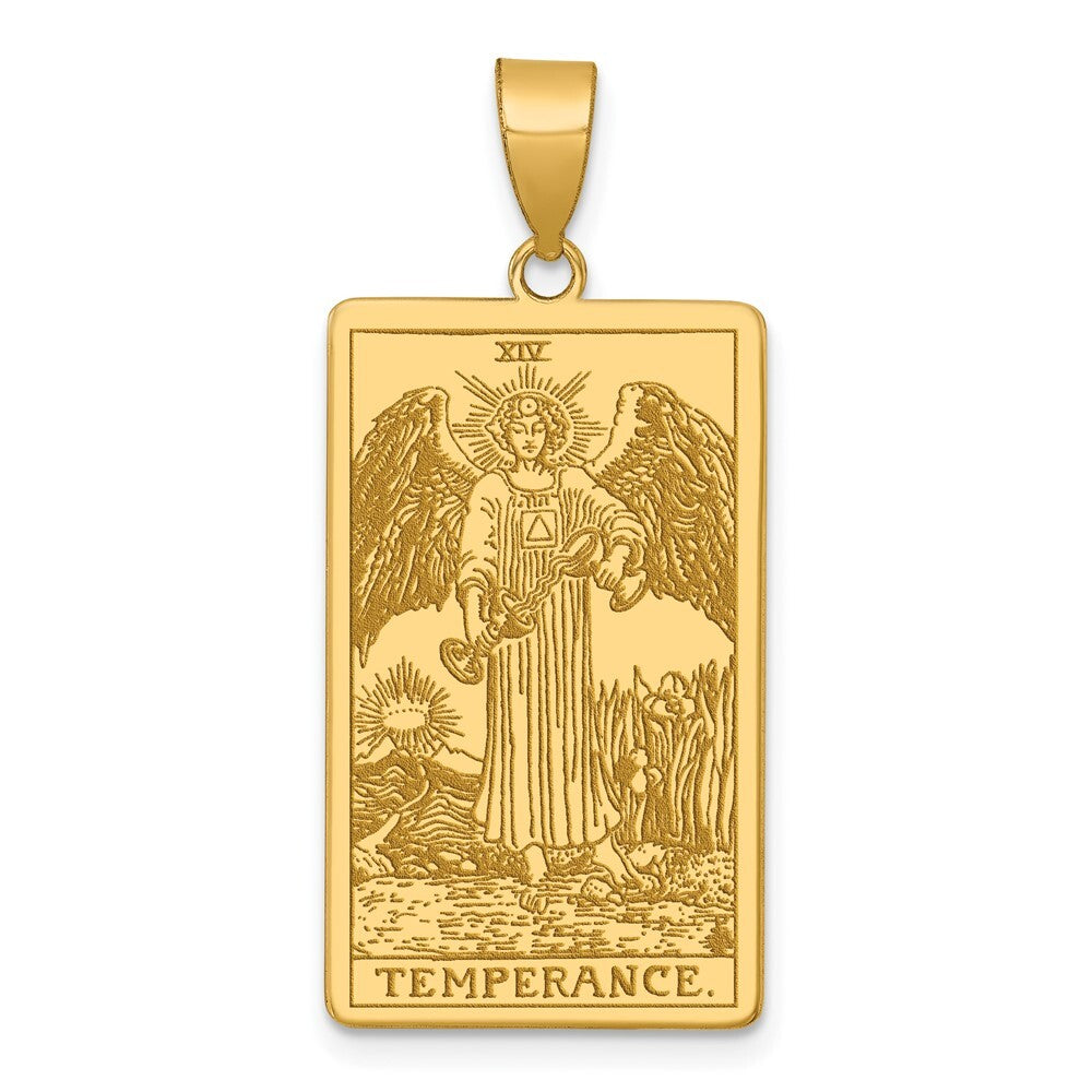 14k Yellow Gold The Empress Tarot Card Pendant for Women