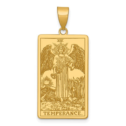 14k Yellow Gold The Empress Tarot Card Pendant for Women