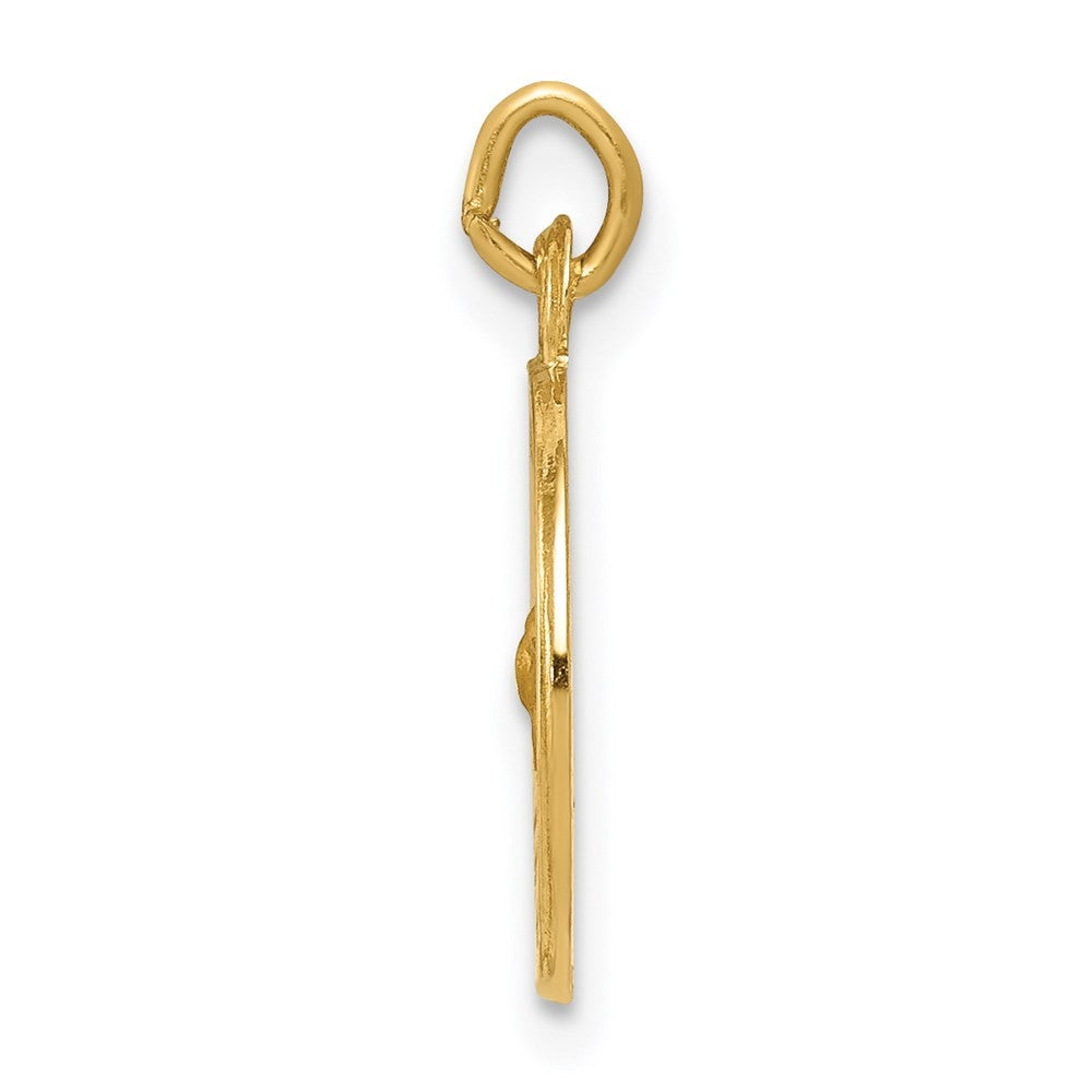 14k Yellow Gold Holy Spirit Medal Charm Pendant