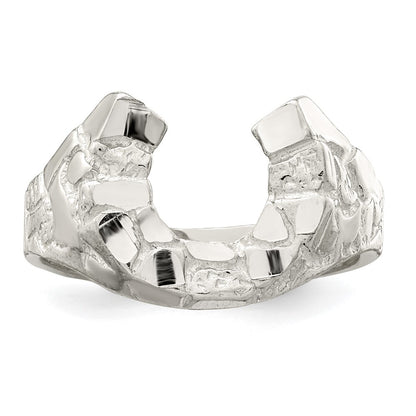 Sterling Silver Horseshoe Ring Size 10