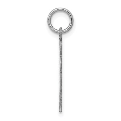 14k White Gold Kid Charm Pendant for Women