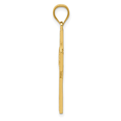 14k Yellow Gold Celtic Cross Pendant