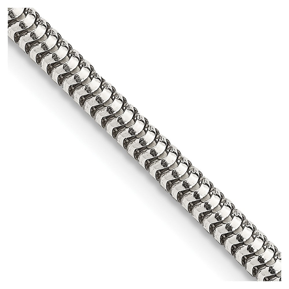 Sterling Silver 3mm Round Snake Chain Necklace