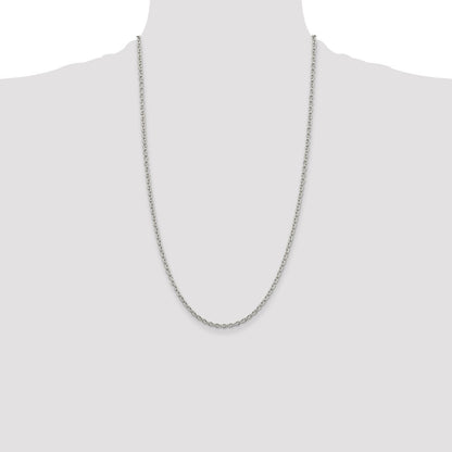 Sterling Silver 2.75mm Cable Chain