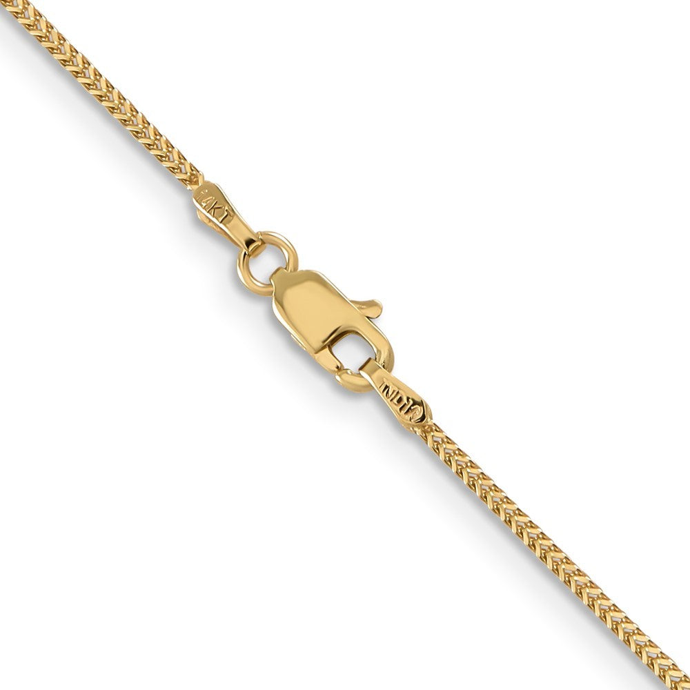 14k Yellow Gold 16 inch .9mm Franco Chain Necklace