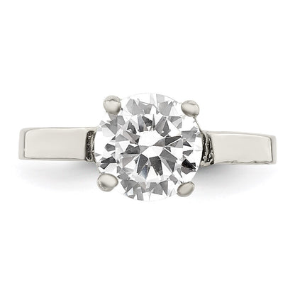 Sterling Silver Cubic Zirconia Ring Size 8