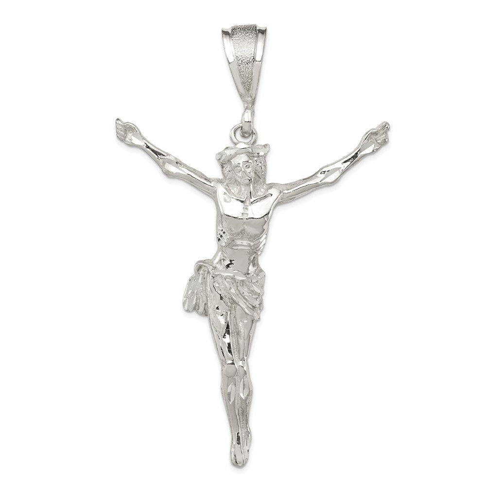 Sterling Silver Corpus (Crucified Christ) Pendant Holiday Gift for Women