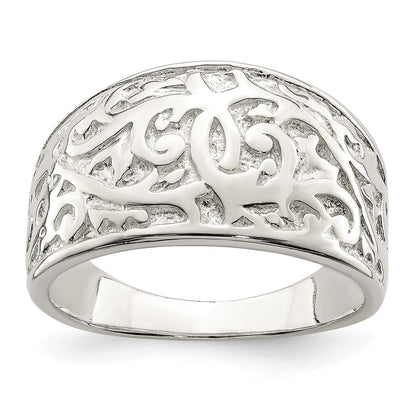 Sterling Silver Swirl Design Ring Size 6