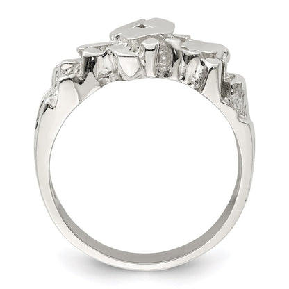 Sterling Silver Men's Nugget Ring Size 11