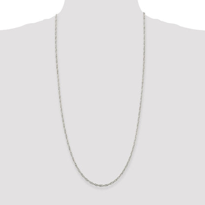 Sterling Silver 2.75mm Loose Rope Chain