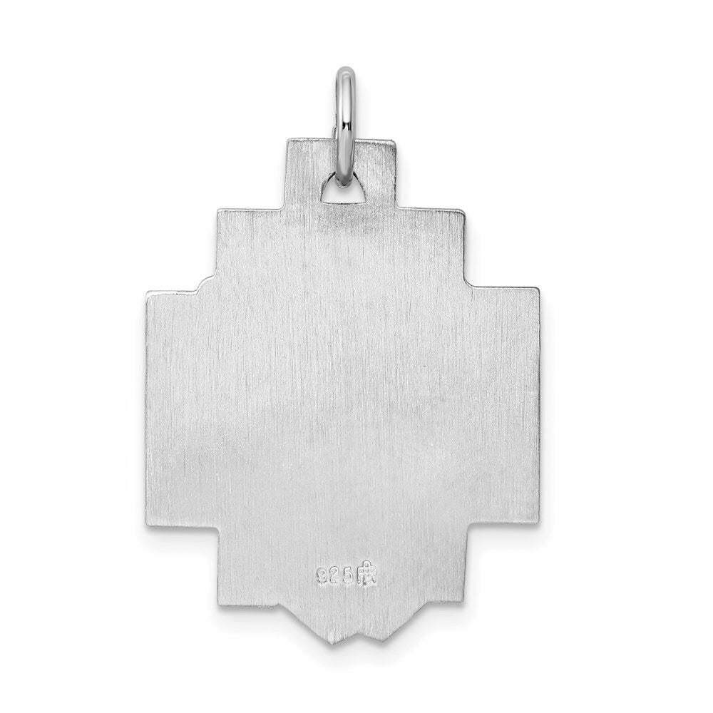 Sterling Silver Rhodium-plated Ecce Homo Charm Holiday Gift for Women
