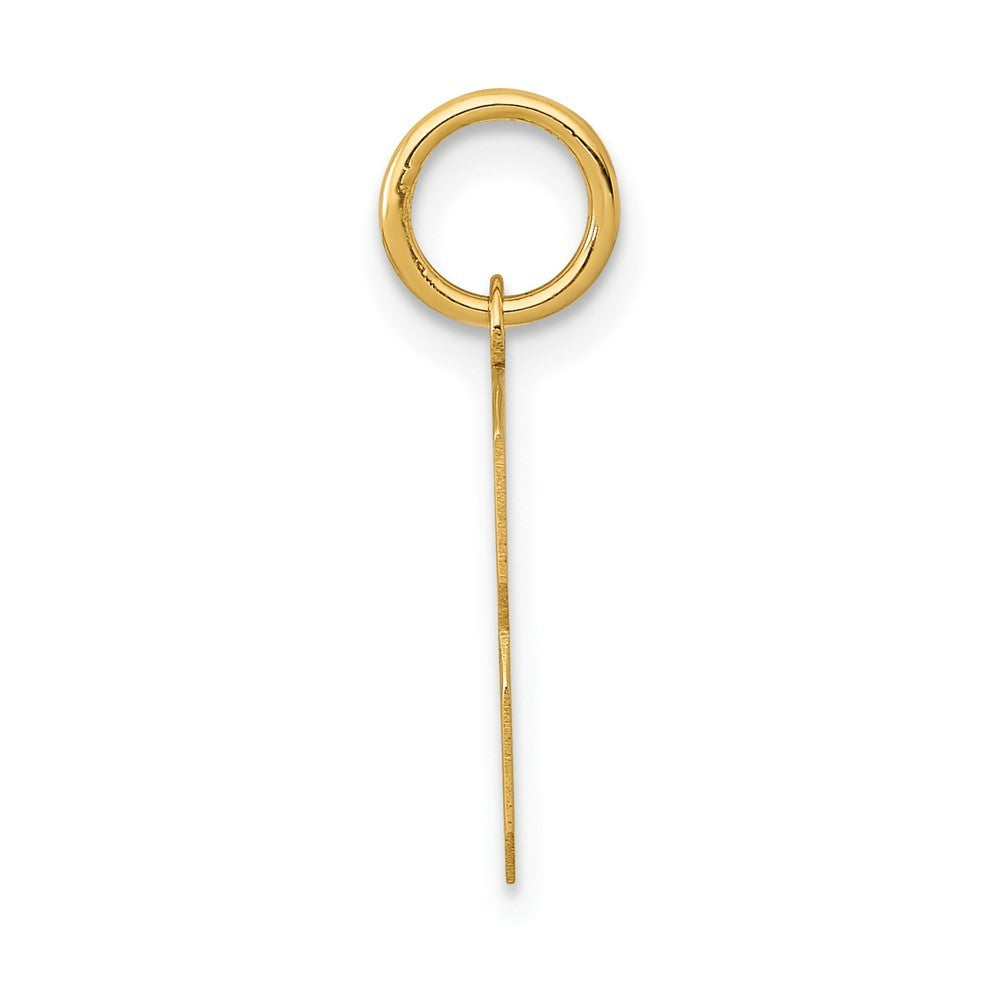 14k Yellow Gold Small Polished Number 3 Charm