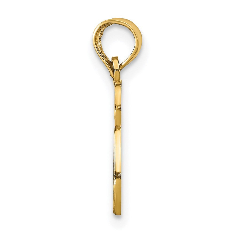 14k Yellow Gold Chai Cut-out Pendant