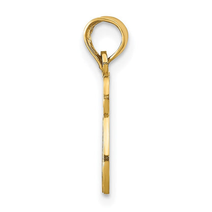 14k Yellow Gold Chai Cut-out Pendant