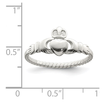 Sterling Silver Claddagh Ring Size 8