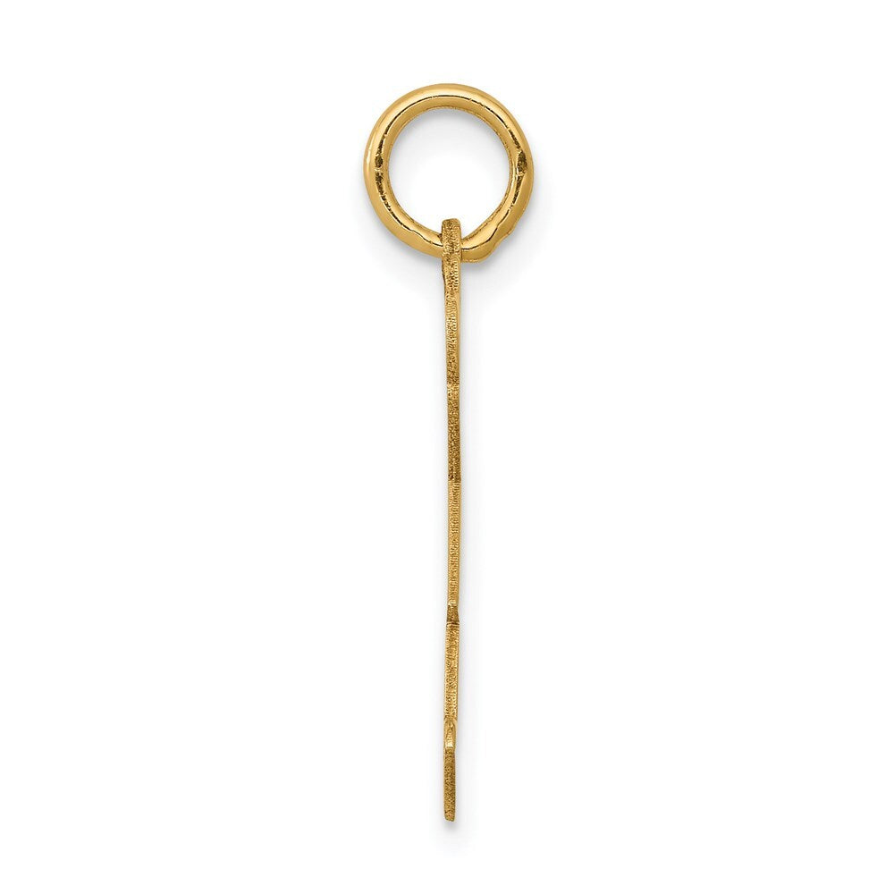 14k Yellow Gold Kid Charm Pendant for Women