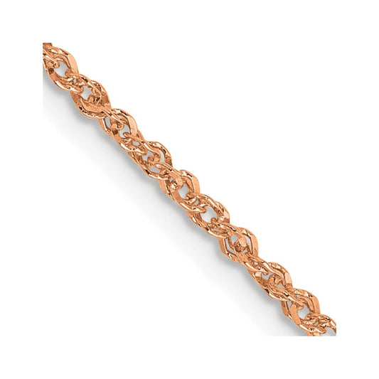 14K Rose Gold 24 inch 1.7mm Ropa Chain Necklace