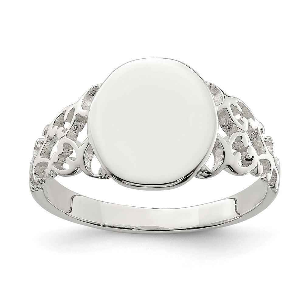 Sterling Silver Signet Ring Size 6
