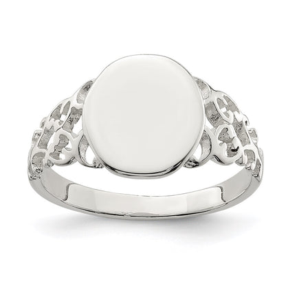 Sterling Silver Signet Ring Size 6