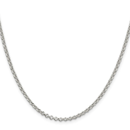 Sterling Silver 2.8mm Rolo Chain Necklace