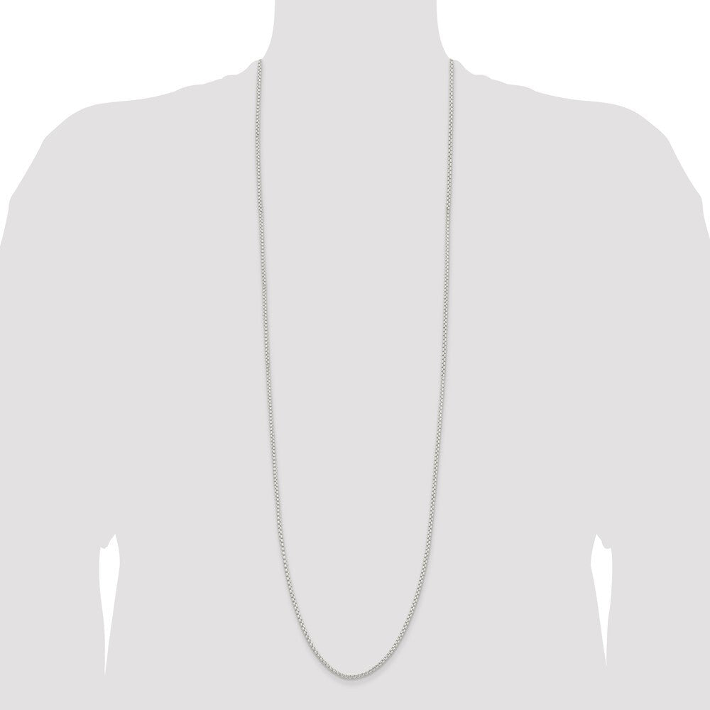 Sterling Silver 2.6mm Round Box Chain