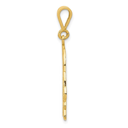 14k Yellow Gold Beagle Pendant