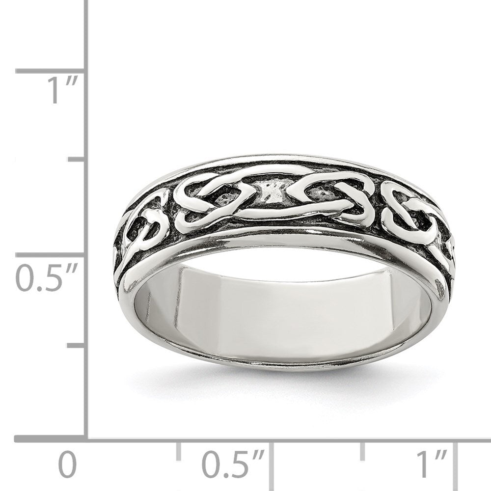 Sterling Silver Design Ring Size 11