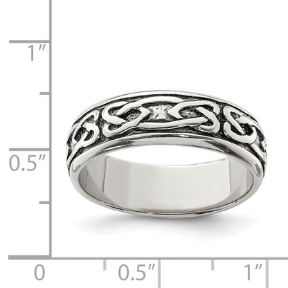 Sterling Silver Design Ring Size 11