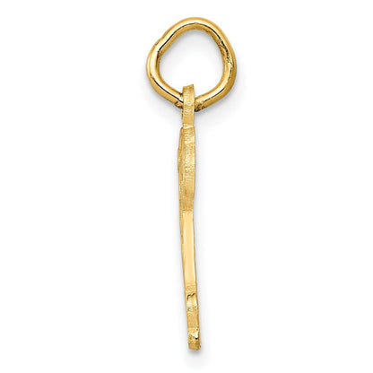 14k Yellow Gold Puppy Charm Pendant for Women