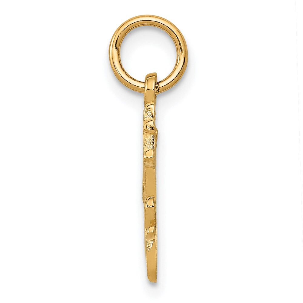 14k Yellow Gold PERFECT WIFE Charm Pendant for Women