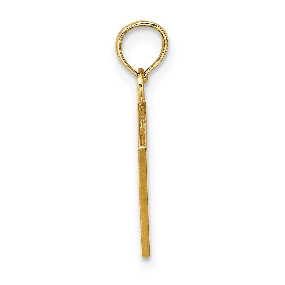 14k Yellow Gold Enamel Jack of Clubs and Ace of Hearts Cards Charm
