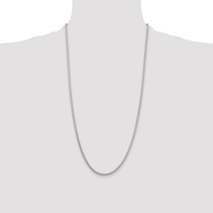 Sterling Silver 2.5mm Round Spiga Chain