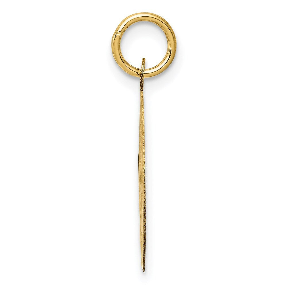 14k Yellow Gold HAPPY ANNIVERSARY Charm Pendant for Women