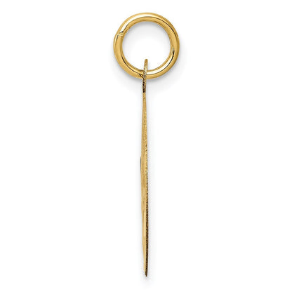 14k Yellow Gold HAPPY ANNIVERSARY Charm Pendant for Women