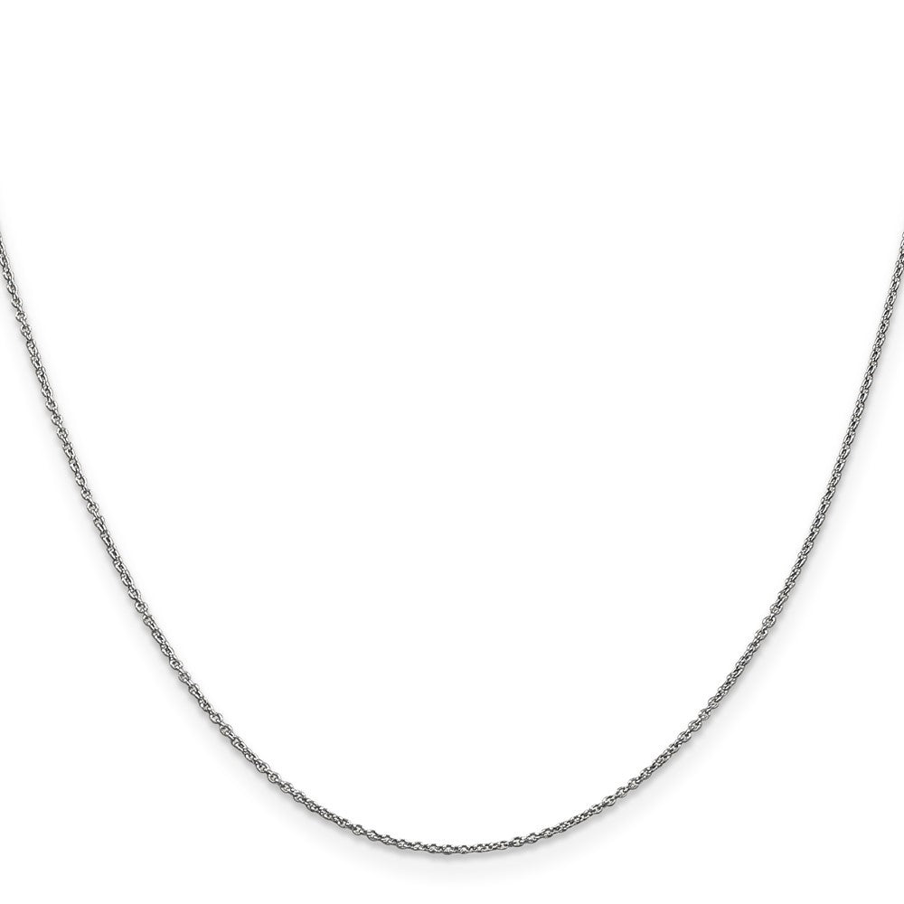 14K White Gold 14 inch .9mm Cable with Lobster Clasp Chain Necklace