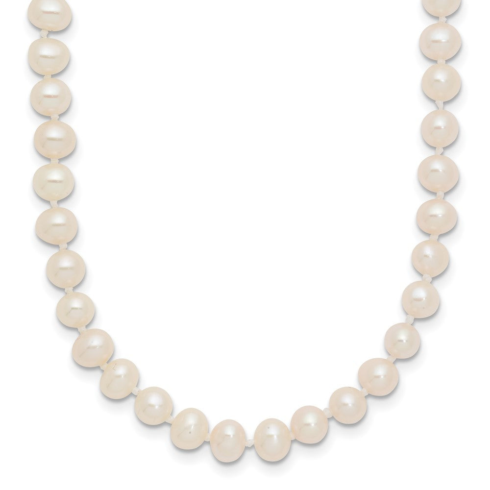 14k Yellow Gold 4-5mm White Freshwater Cultured Pearl 24 inch Necklace