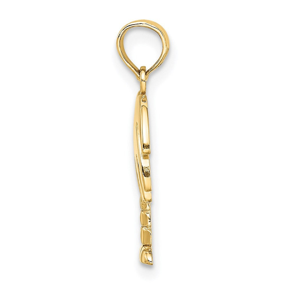 14k Yellow Gold Charleston Palm Tree Charm