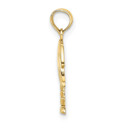 14k Yellow Gold Charleston Palm Tree Charm