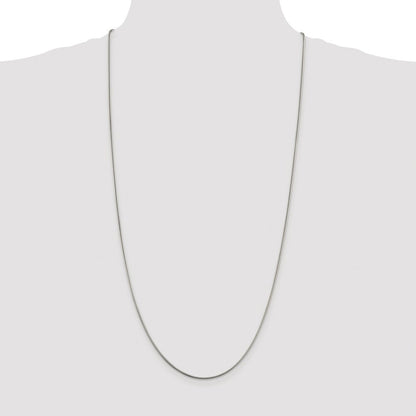 Sterling Silver Rhodium-plated 1.5mm Snake Chain