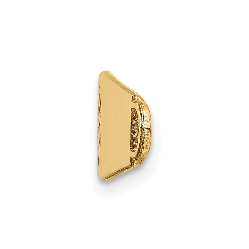 14k Yellow Gold 34x8mm Non-enameled Oval Shape Medical ID Plate