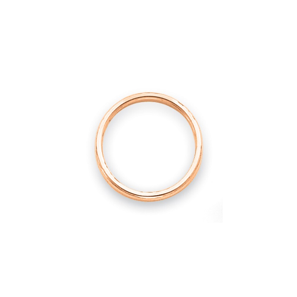 14k Rose Gold Polished 2mm Stackable Band Size 5