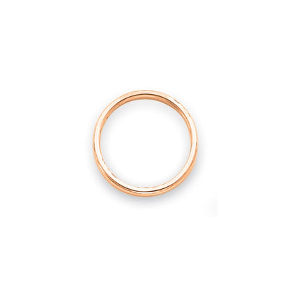 14k Rose Gold Polished 2mm Stackable Band Size 5