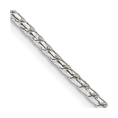 Sterling Silver 1.75mm Round Franco Chain Necklace
